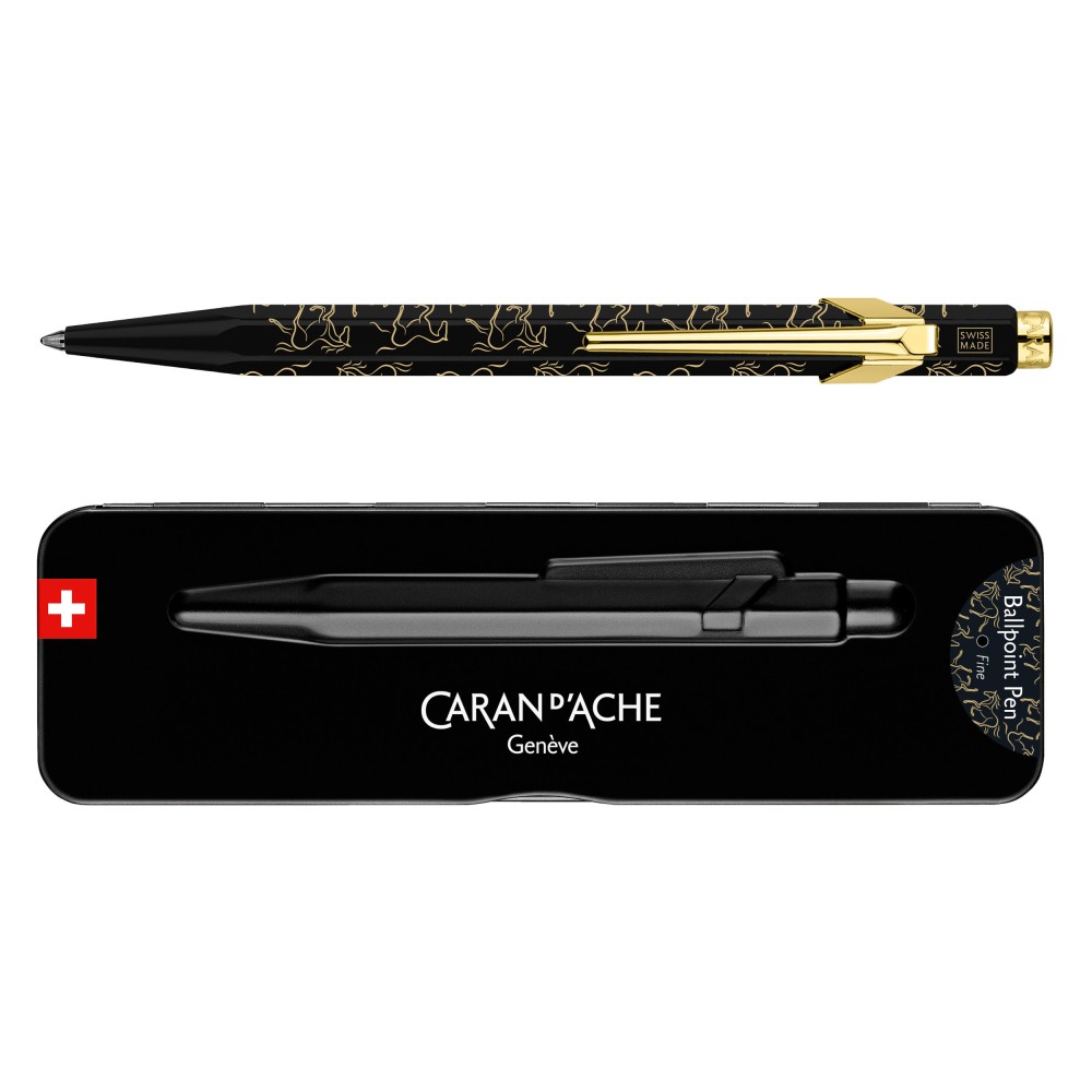 Długopis 849 Year of The Horse w etui - Caran d'Ache - czarny
