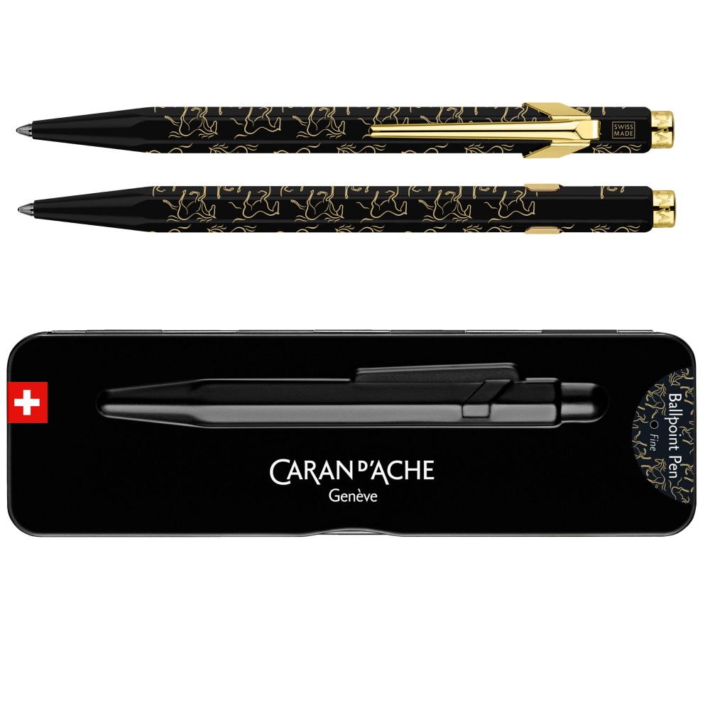 Długopis 849 Year of The Horse w etui - Caran d'Ache - czarny