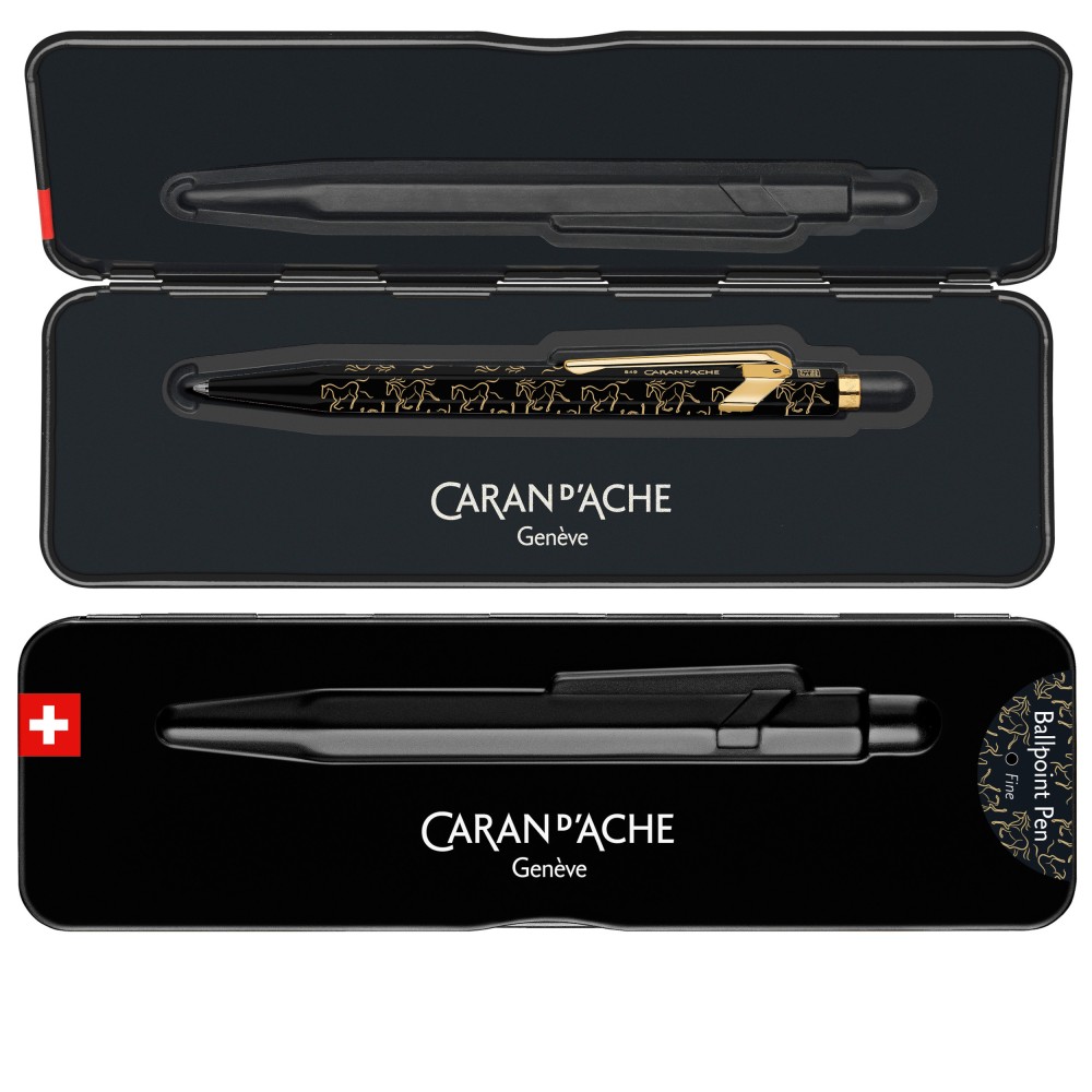 Długopis 849 Year of The Horse w etui - Caran d'Ache - czarny