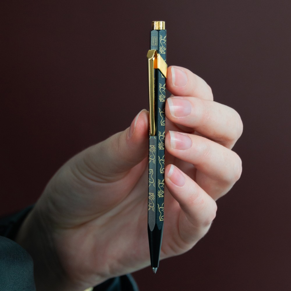 849 ballpoint pen Year of The Horse - Caran d'Ache - black and gold