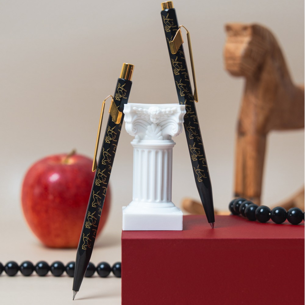 849 ballpoint pen Year of The Horse - Caran d'Ache - black and gold