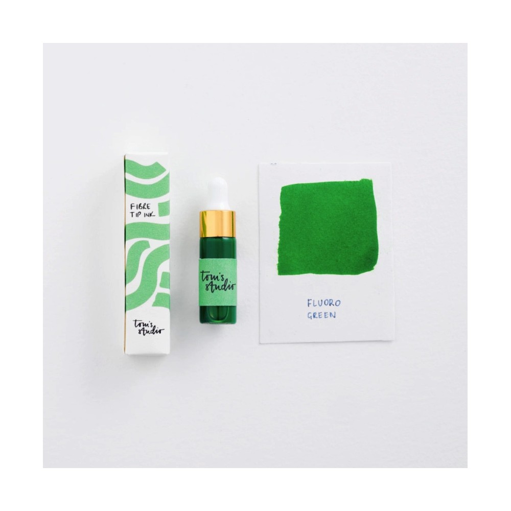 Mini tusz do zakreślaczy Ori - Tom's Studio - Fluoro Green 5 ml