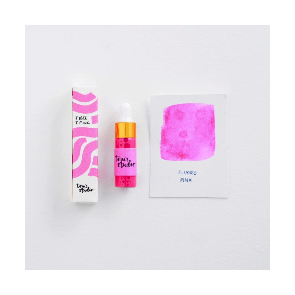 Mini tusz do zakreślaczy Ori - Tom's Studio - Fluoro Pink 5 ml