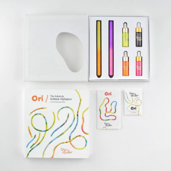 Set of Ori highlighters - Tom’s Studio - Pink Purple & Orange Yellow 2 pcs