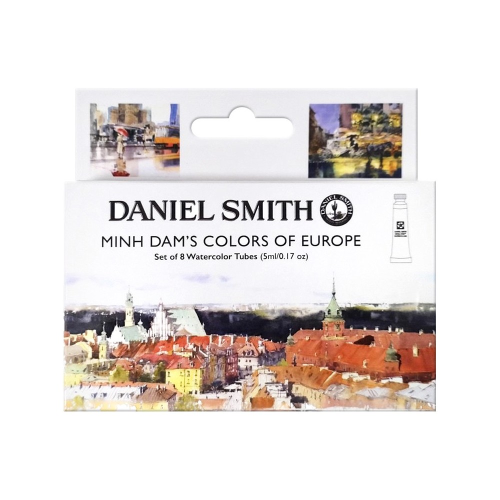 Set of Extra Fine Watercolor paints Minh Dam's Colors of Europe - Daniel Smith - 8 x 5 ml