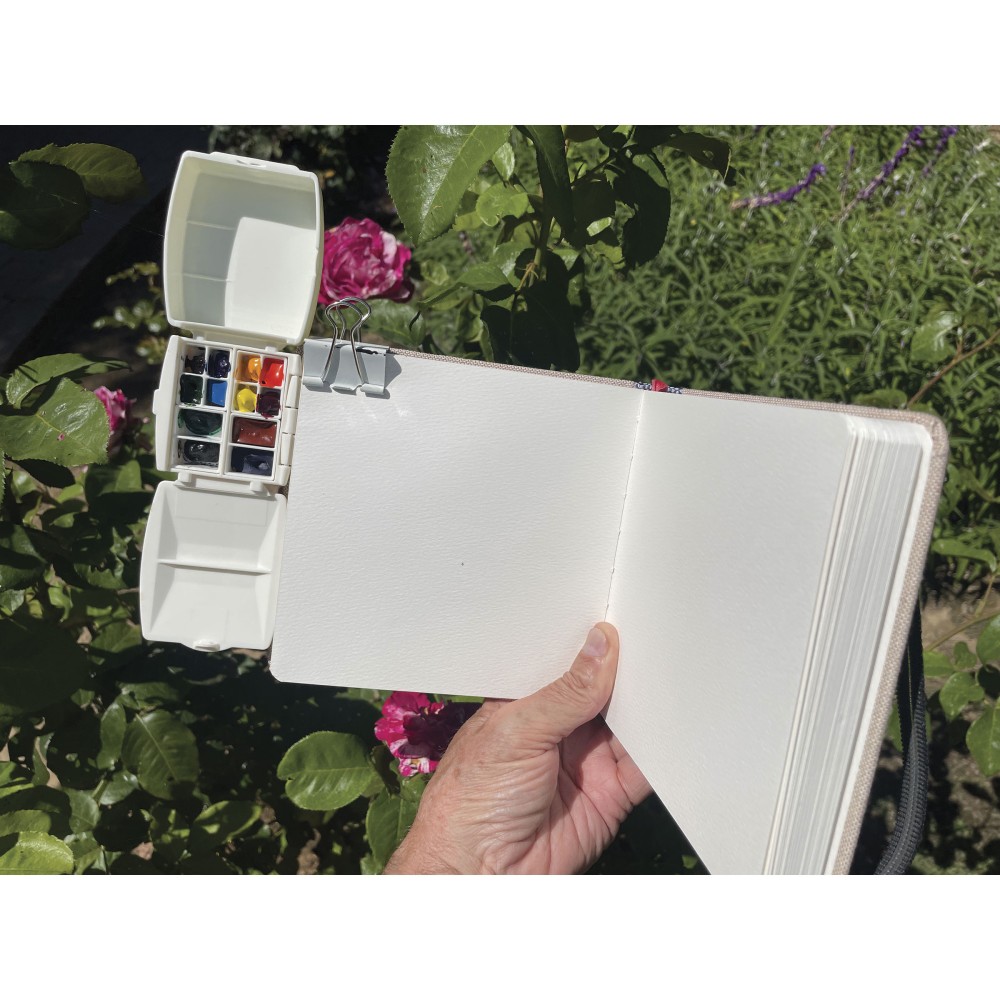 Micro watercolor palette - Portable Painter - 6 compartments