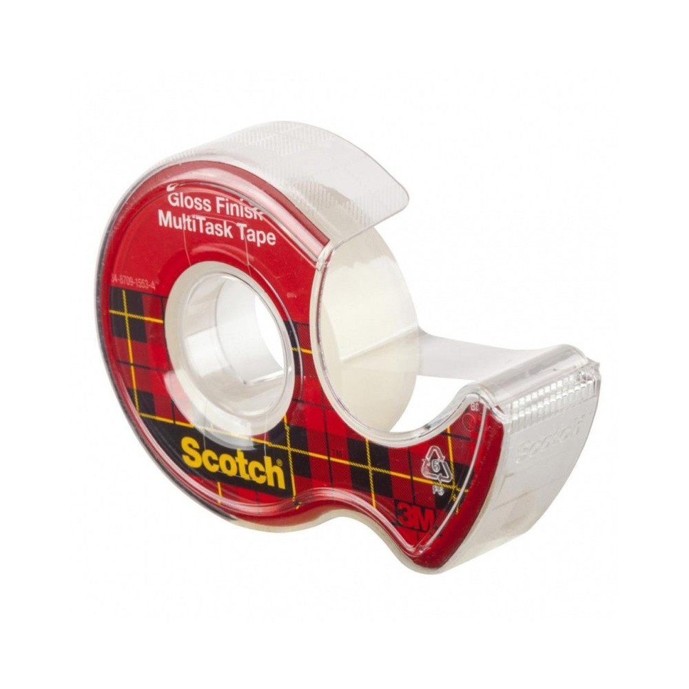 Taśma biurowa Crystal z dyspenserem - Scotch - transparentna 19 mm x 7,5 m