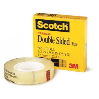 Taśma biurowa dwustronna - Scotch - transparentna 12 mm x 22,8 m