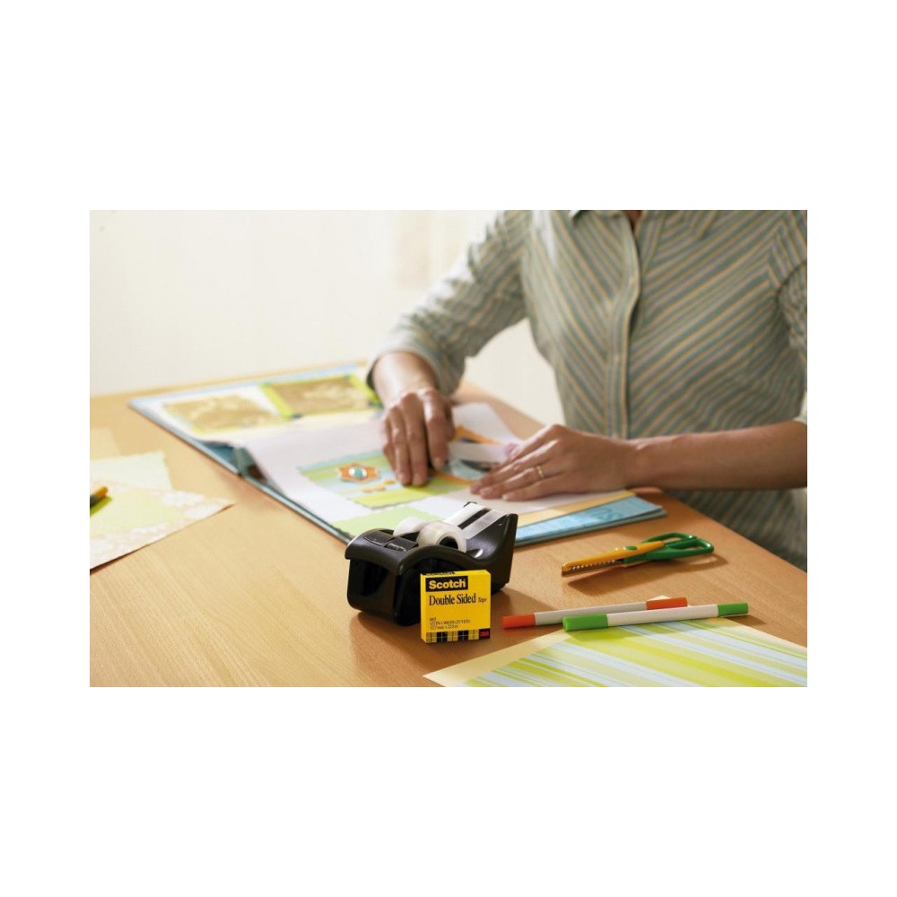 Double-sided office tape - Scotch - transparent 12 mm x 22,8 m