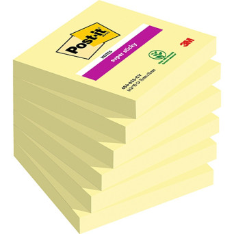 Karteczki samoprzylepne 76 x 76 mm - Post-it - żółte 90 szt.