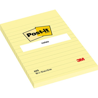 Ruled sticky notes 102 x 152 mm - Post-it - 100 pcs