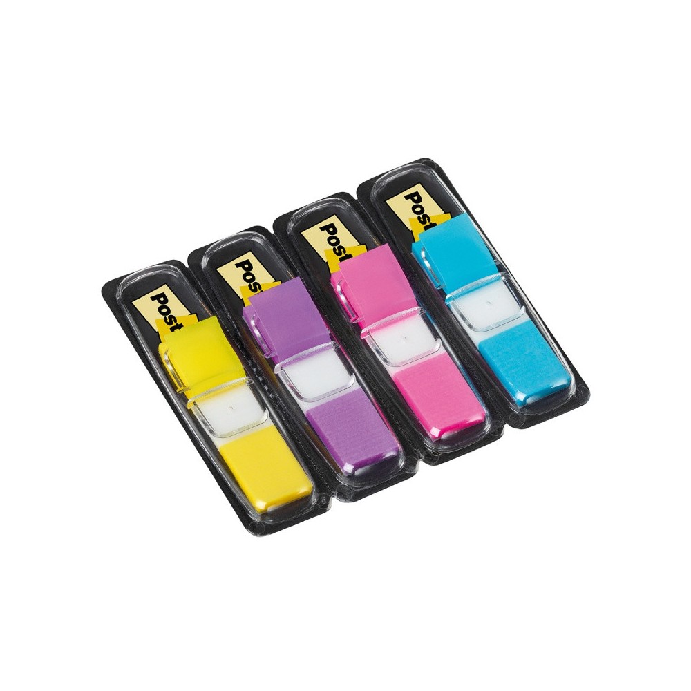 Index flags 11,9 x 43,2 mm - Post-it - neon 4 x 35 pcs