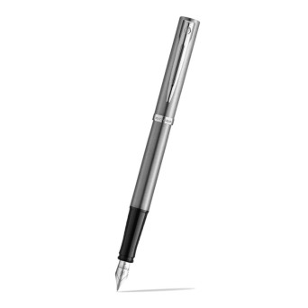 Fountain pen Impression with box - Waterman - Steel Chrome Trim M