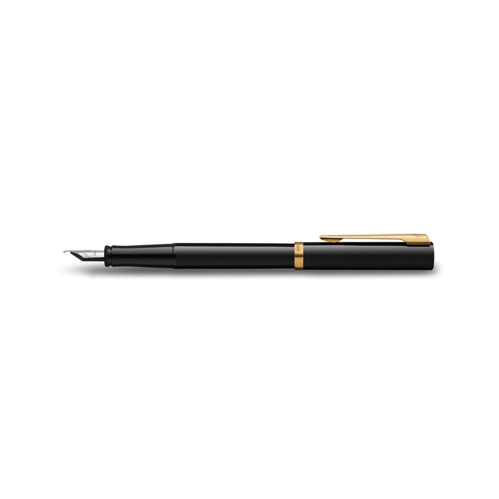 Fountain pen Impression with box - Waterman - Black Gold Trim M