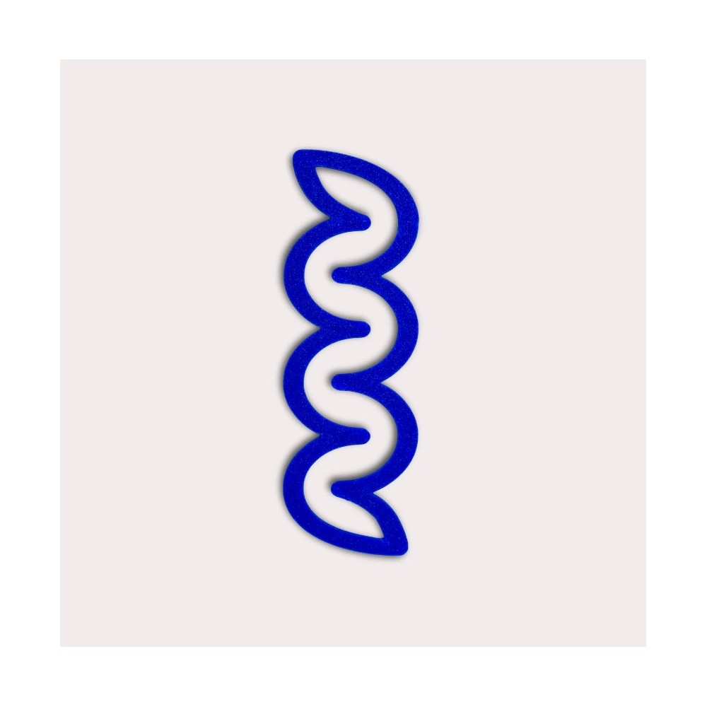 Helix 3D printed bookmark - The Completist. - Ultramarine