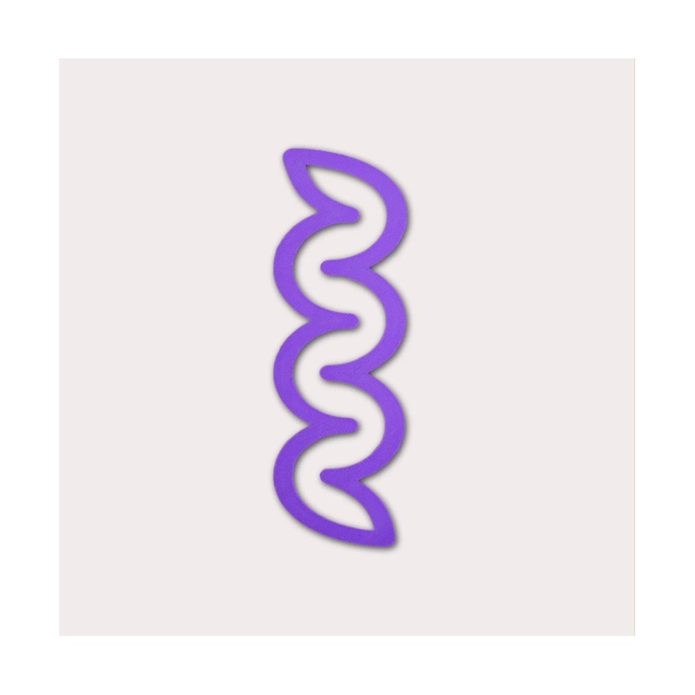 Helix 3D printed bookmark - The Completist. - Lavender
