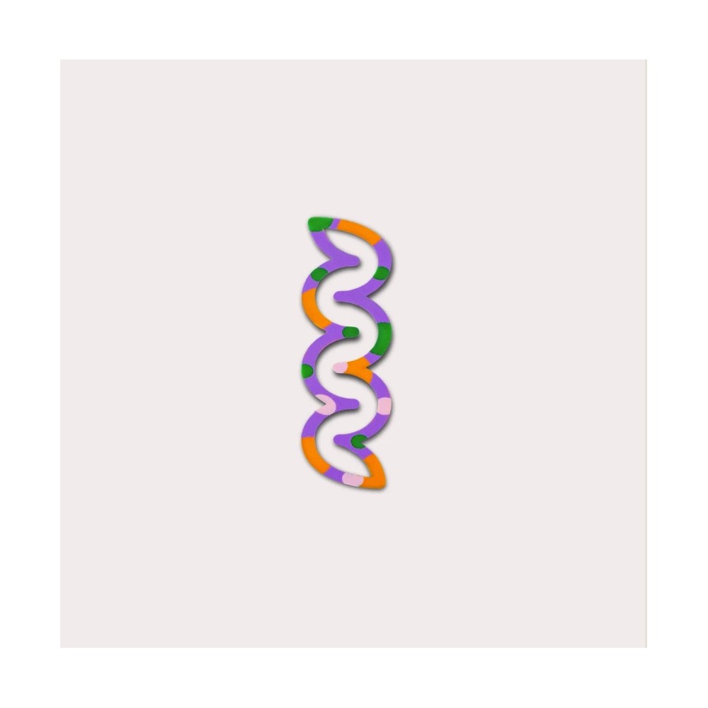 Mini Helix 3D printed bookmark - The Completist. - Multicolour