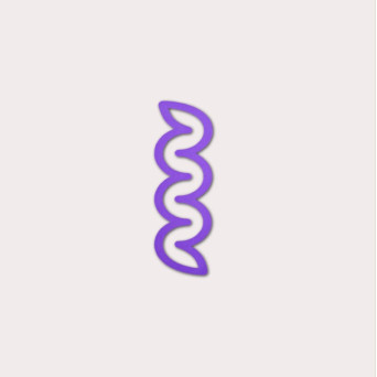 Zakładka Mini Helix 3D - The Completist. - Lavender