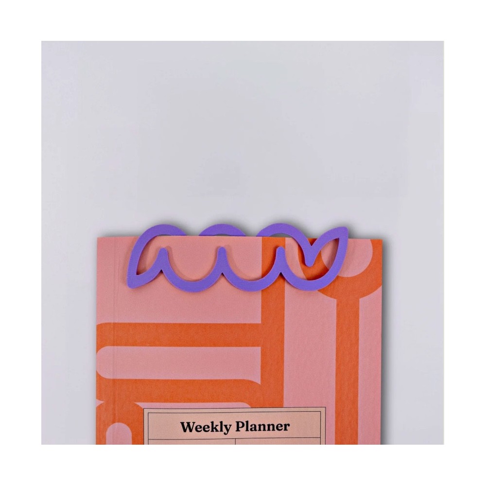 Mini Helix 3D printed bookmark - The Completist. - Emerald