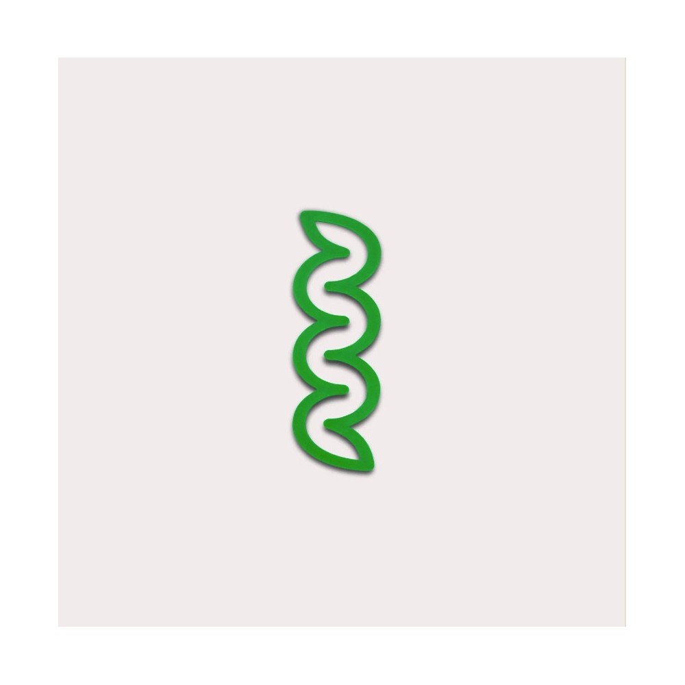 Mini Helix 3D printed bookmark - The Completist. - Emerald