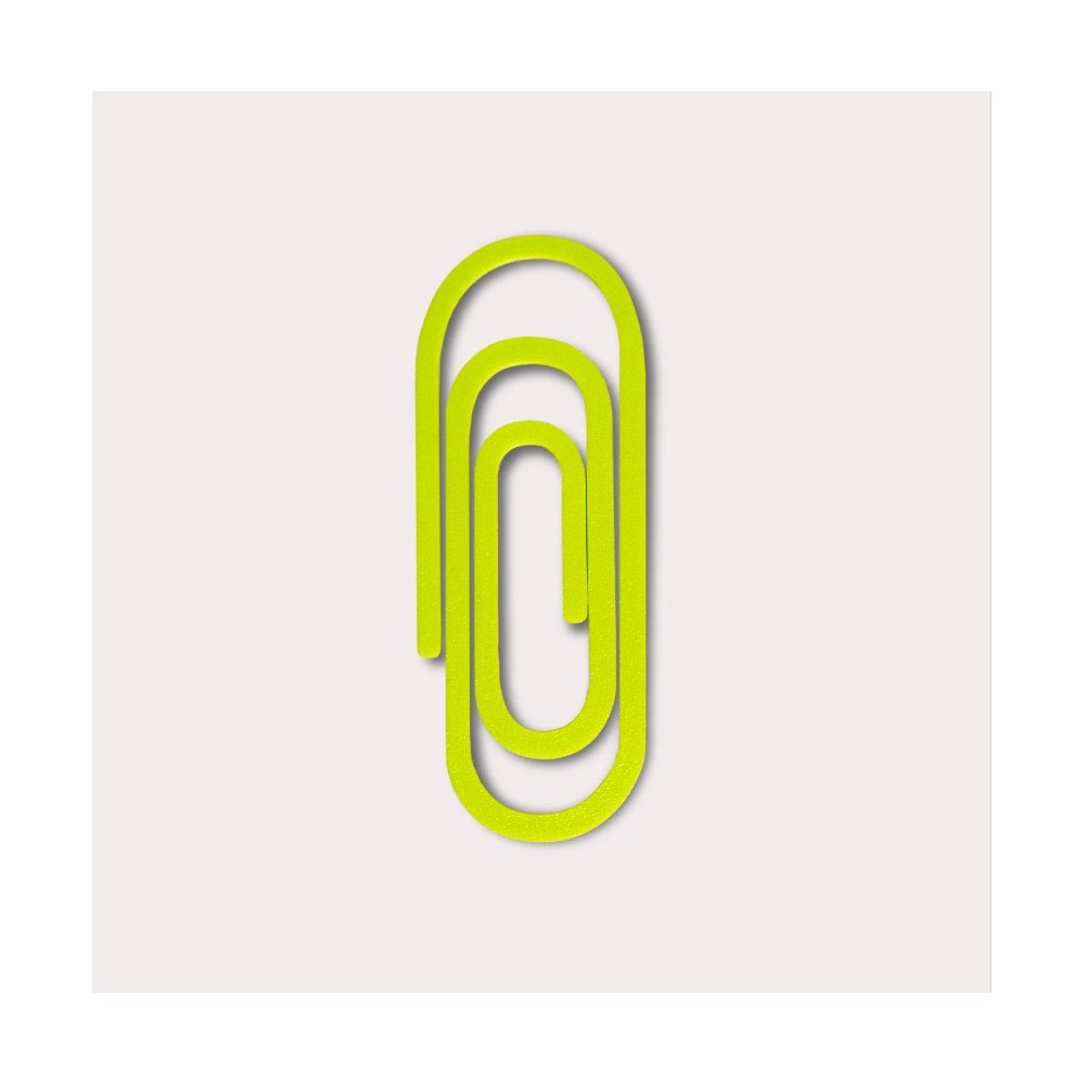 Zakładka Paperclip 3D - The Completist. - Chartreuse
