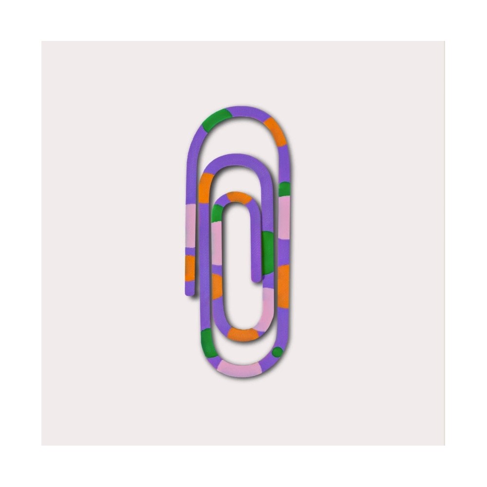 Paperclip 3D printed bookmark - The Completist. - Multicolour