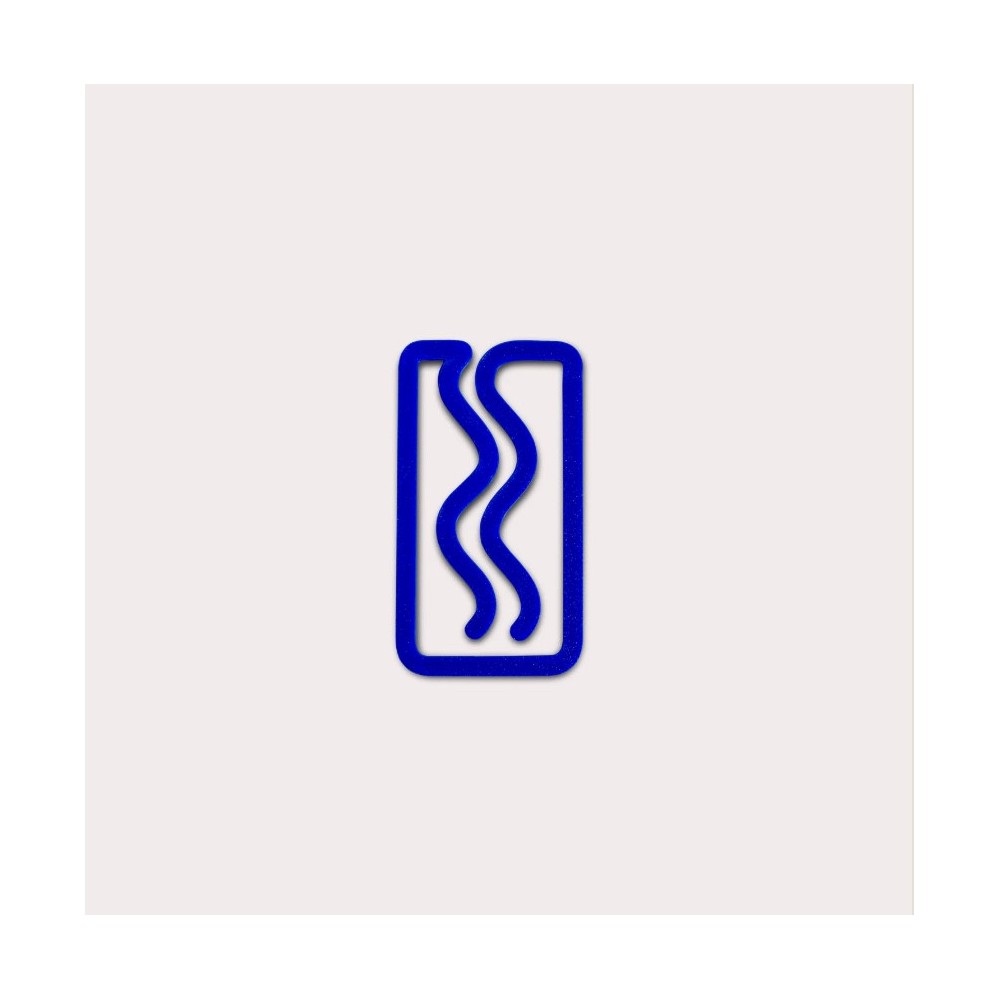 Mini Miami 3D printed bookmark - The Completist. - Ultramarine