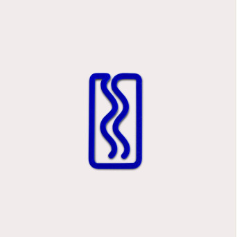 Mini Miami 3D printed bookmark - The Completist. - Ultramarine