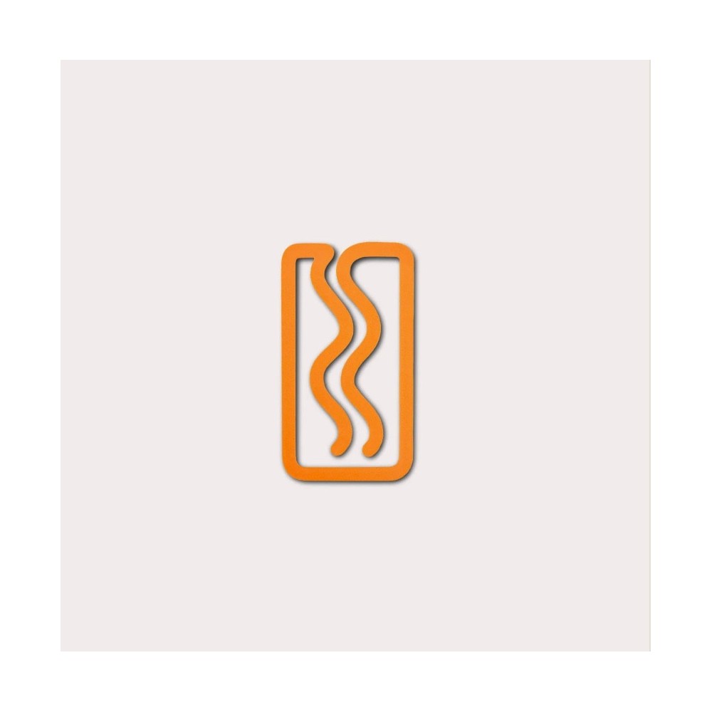 Mini Miami 3D printed bookmark - The Completist. - Mandarin