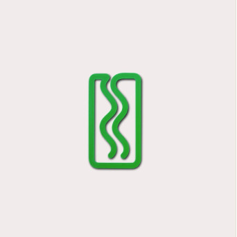 Mini Miami 3D printed bookmark - The Completist. - Emerald