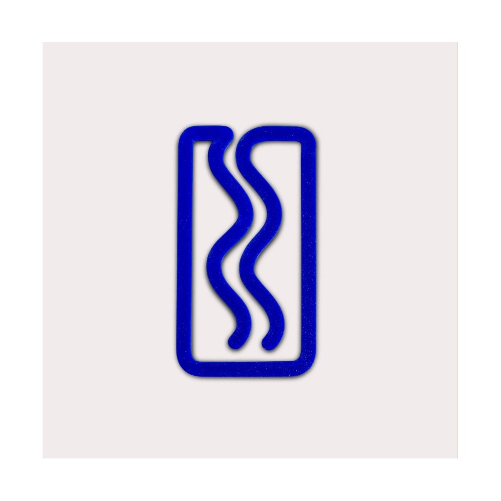 Miami 3D printed bookmark - The Completist. - Ultramarine