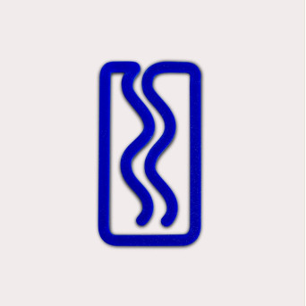 Miami 3D printed bookmark - The Completist. - Ultramarine