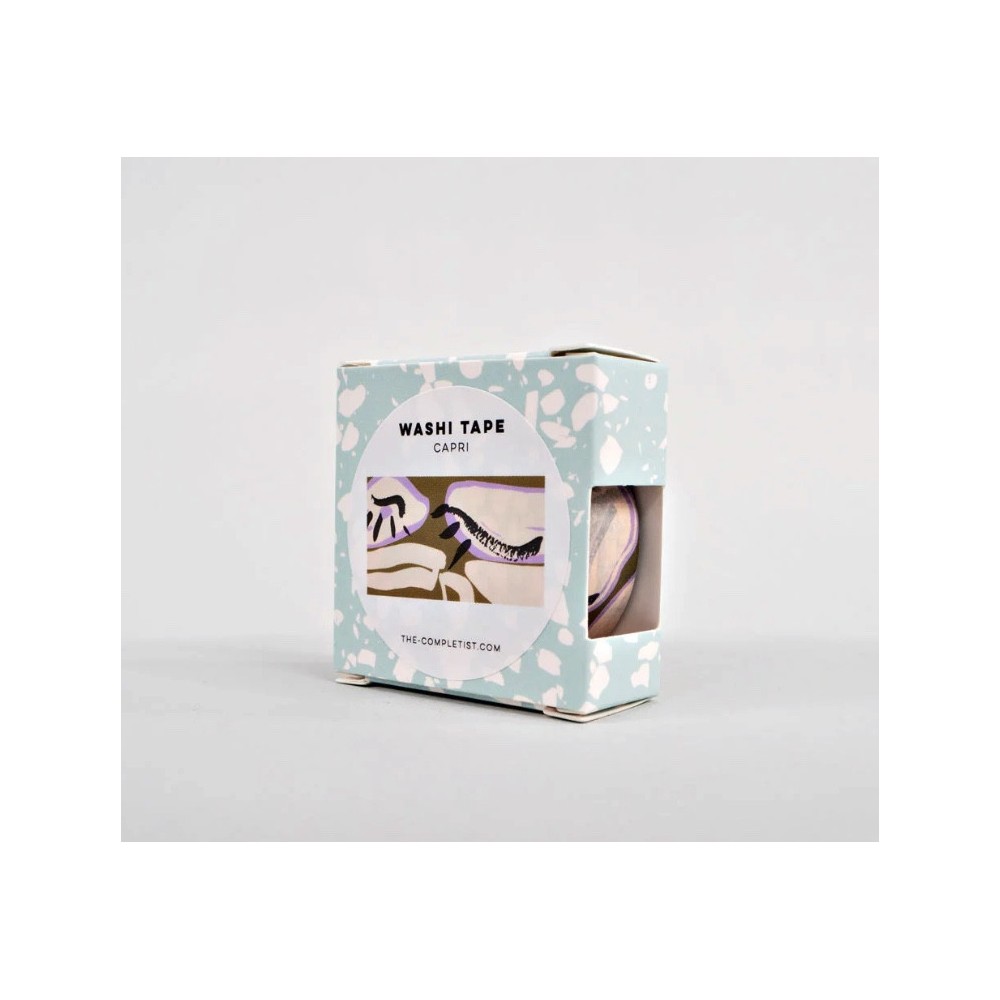 Taśma papierowa washi Capri - The Completist. - 15 mm x 10 m