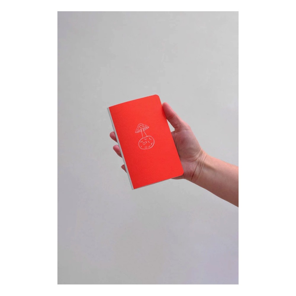 Plain pocket notebook - Papierniczeni - Mushroom Planet 30 sheets