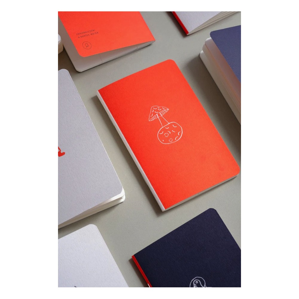 Plain pocket notebook - Papierniczeni - Mushroom Planet 30 sheets
