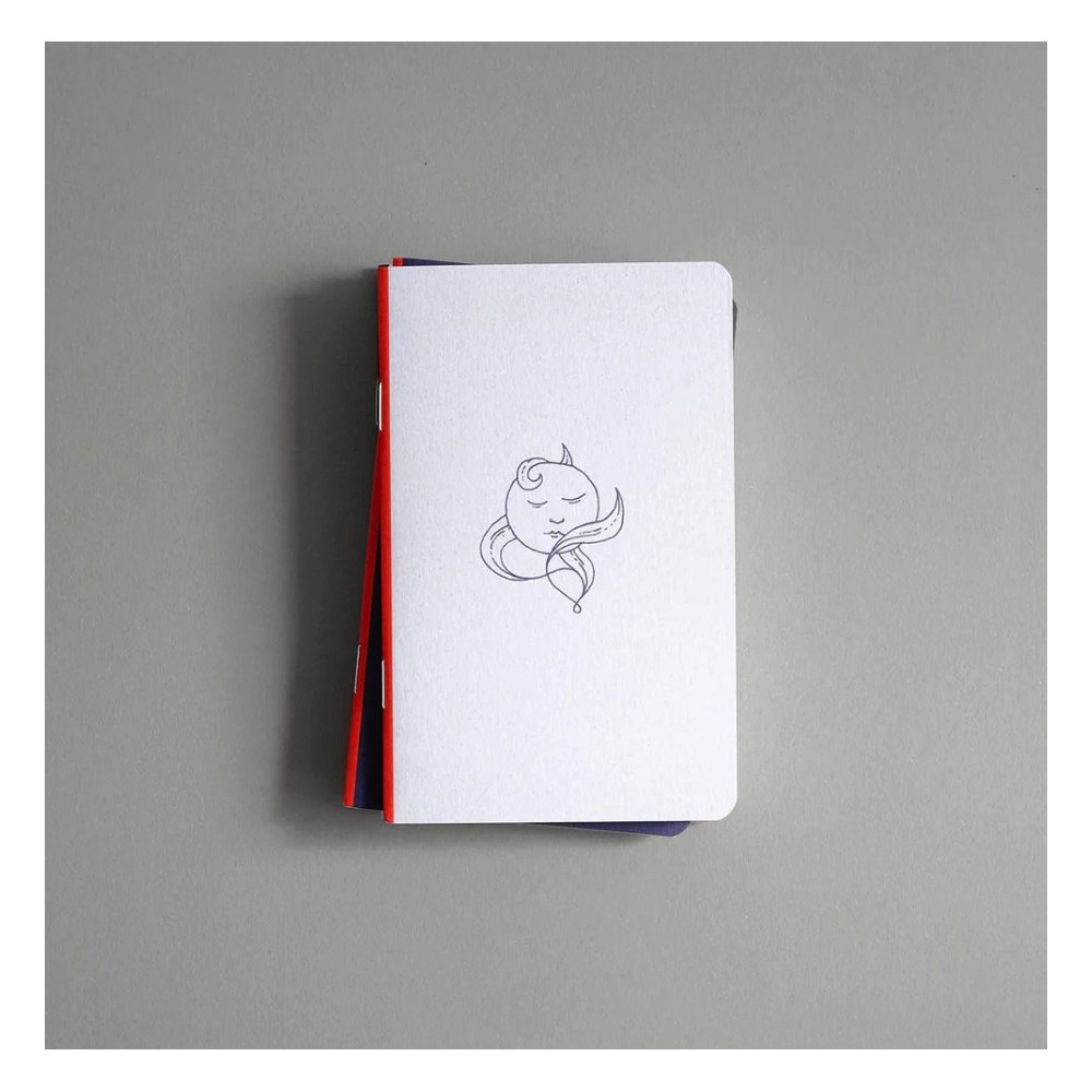Plain pocket notebook Sleepy Luna - Papierniczeni - 30 sheets