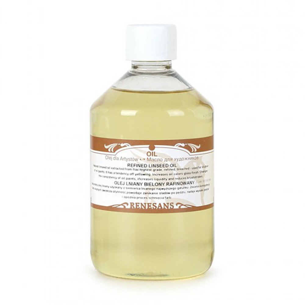 Rafined Linseed oil - Renesans - gloss, 500 ml