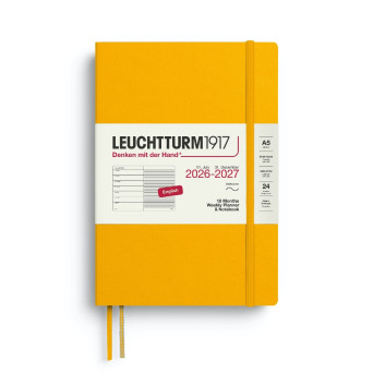 Ruled Weekly Planner & Notebook 2026/2027 A5 - Leuchtturm1917 - Sunflower