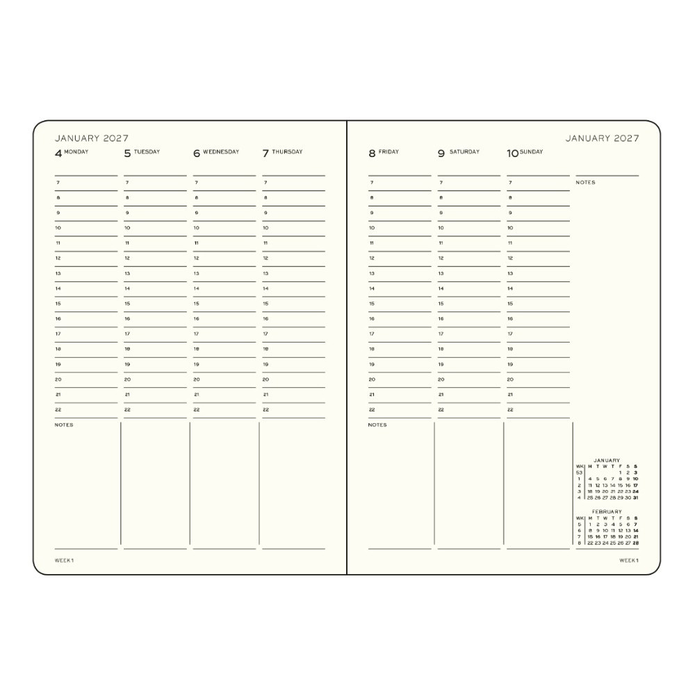 Academic Week Planner 2026/2027 A5 - Leuchtturm1917 - Forest Green