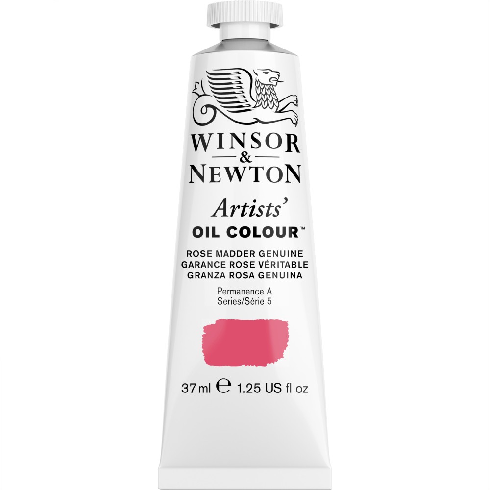 Farba olejna Artists' Oil Colour - Winsor & Newton - Rose Madder Genuine 37 ml