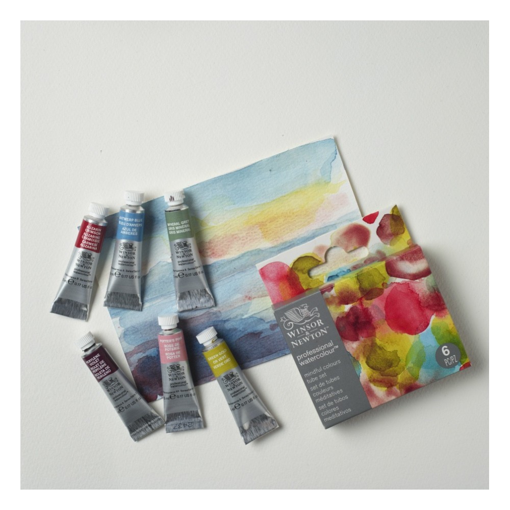 Professional Watercolor Mindful Set - Winsor & Newton - 6 x 5 ml