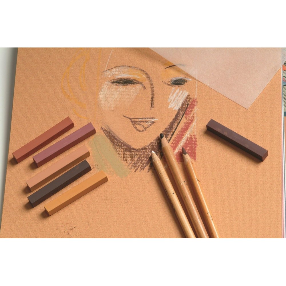 Ingres Pastel paper pad 30 x 40 cm - Clairefontaine - 130 g 25 sheets