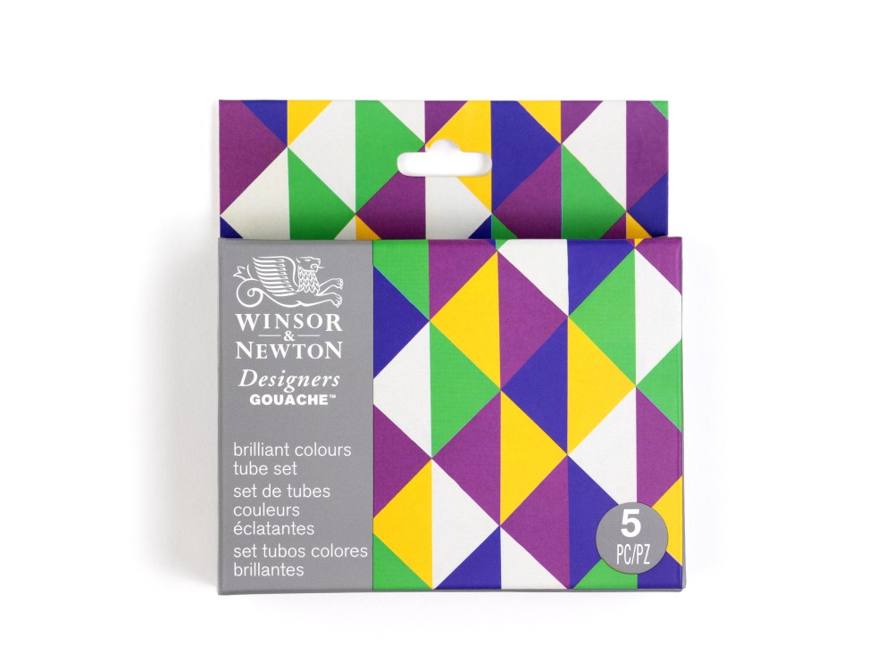Set of Designers Gouache paints Brilliant - Winsor & Newton - 5 x 14 ml