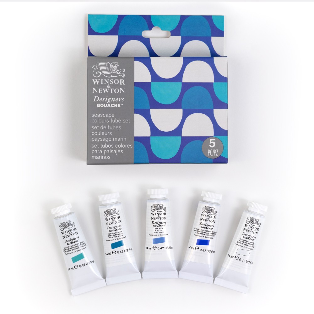 Zestaw gwaszy Designers Seascape - Winsor & Newton - 5 x 14 ml