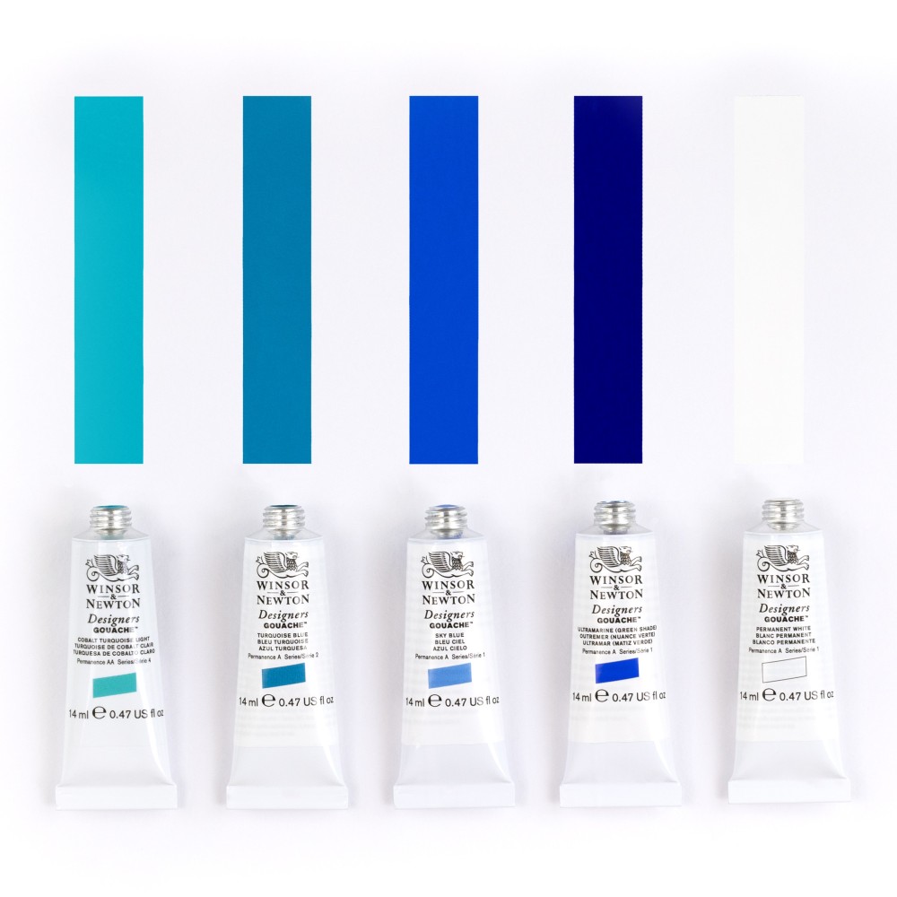 Zestaw gwaszy Designers Seascape - Winsor & Newton - 5 x 14 ml