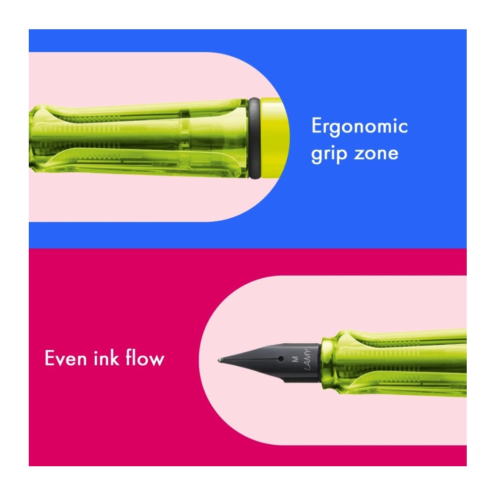 Pióro wieczne Safari - Lamy - Neon Yellow F