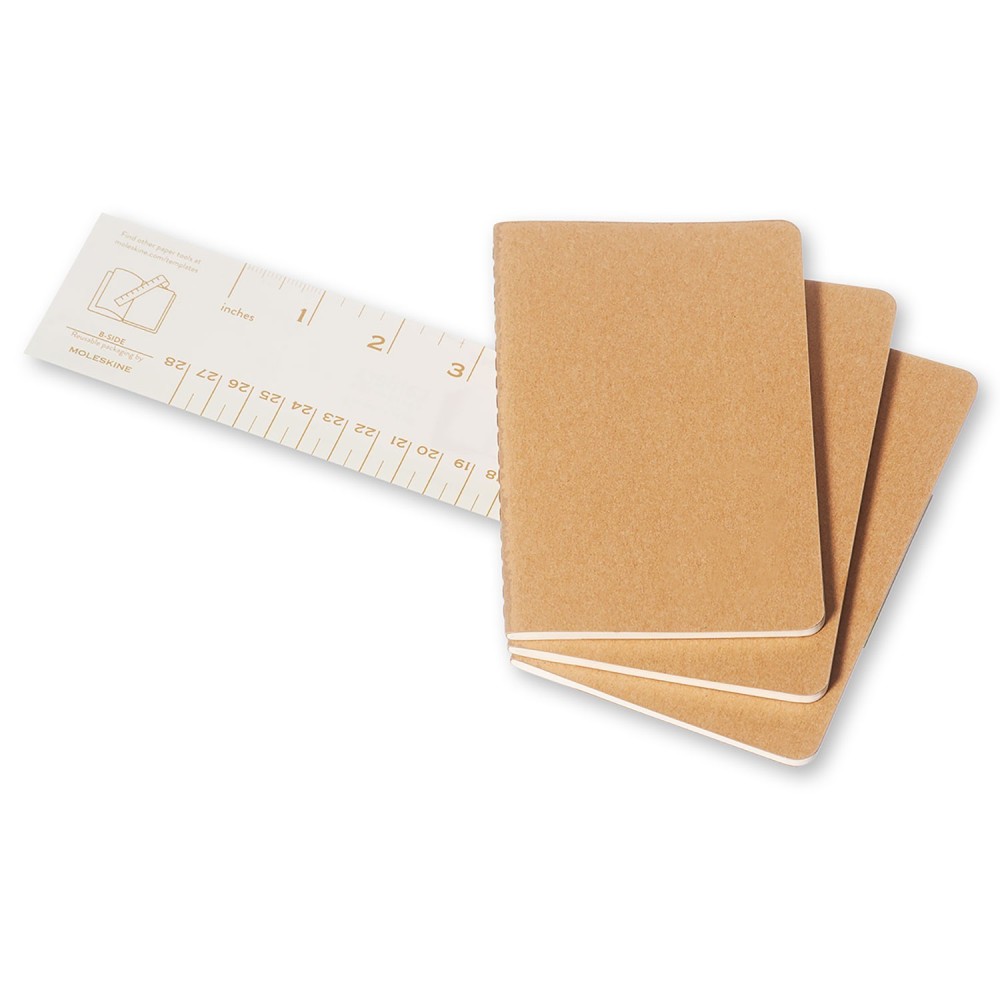 Set of 3 Plain Cahier Journals - Hawana - Pocket - Moleskine