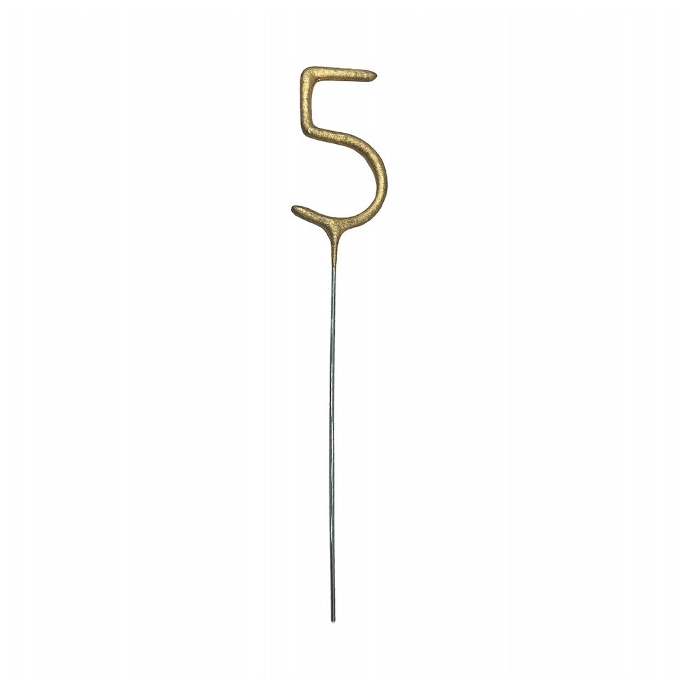 Sparklers Number 5 - gold 15 cm