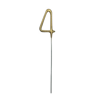 Zimne ognie Cyfra 4 - złote 15 cm