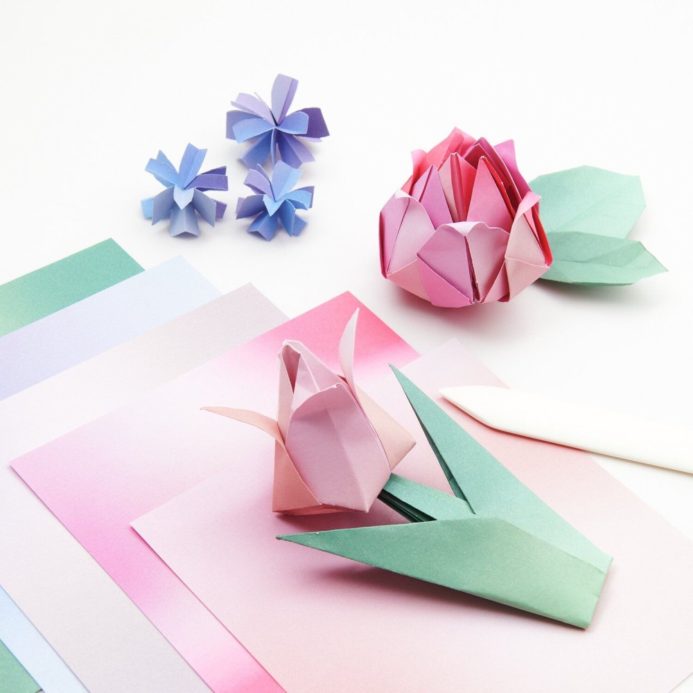 Papier origami Blurry Gradient 15 x 15 cm - Paper Poetry - 100 ark.